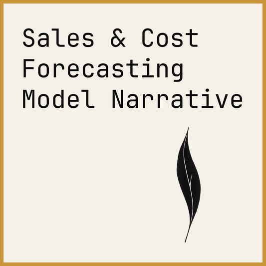 Sales & Cost Forecasting Model Narrative