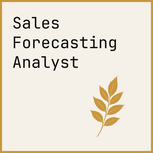 Sales Forecasting Analyst