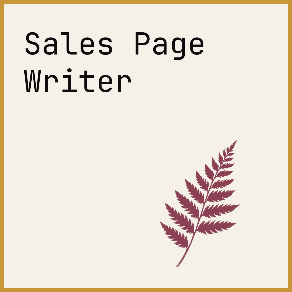 Sales Page Writer