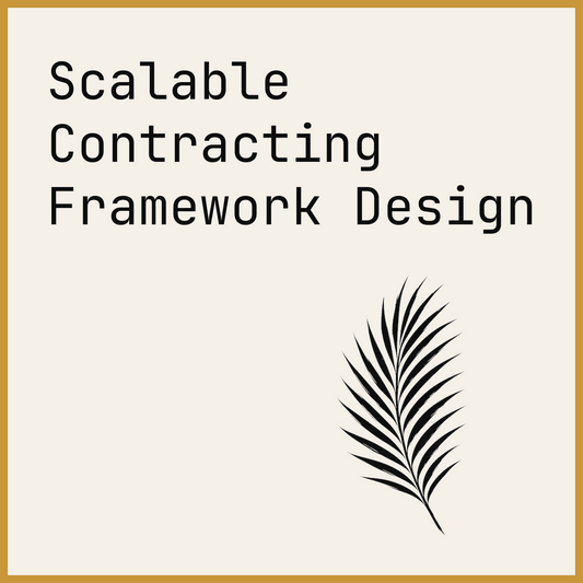 Scalable Contracting Framework Design