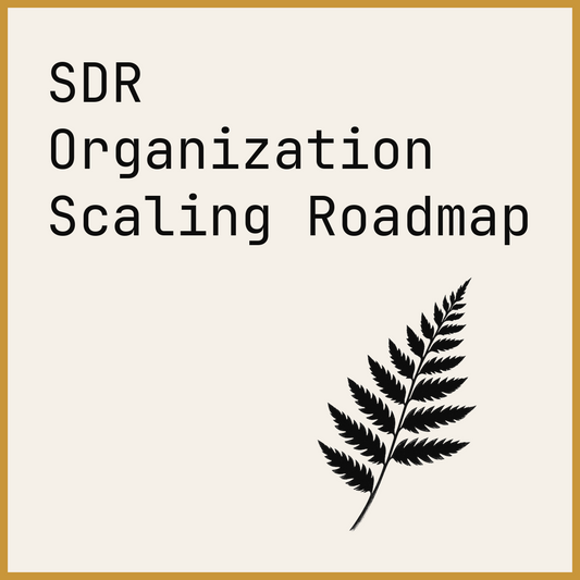 SDR Organization Scaling Roadmap
