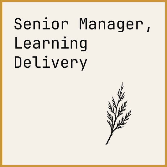 Senior Manager, Learning Delivery