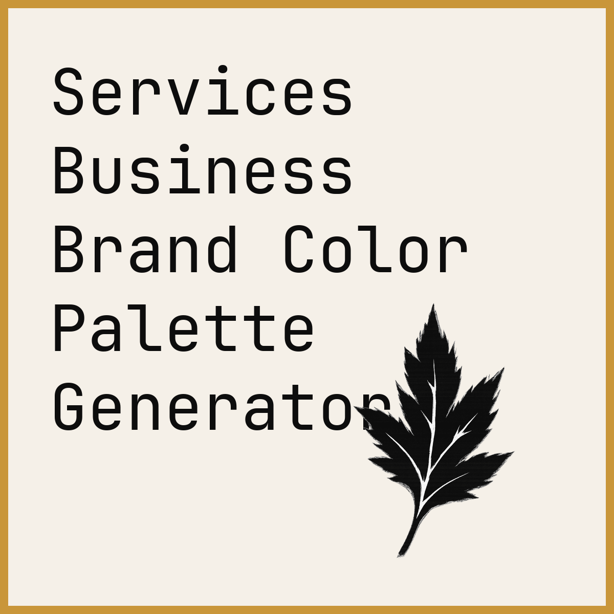 Services Business Brand Color Palette Generator