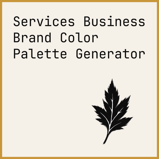 Services Business Brand Color Palette Generator