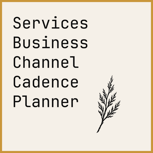 Services Business Channel Cadence Planner
