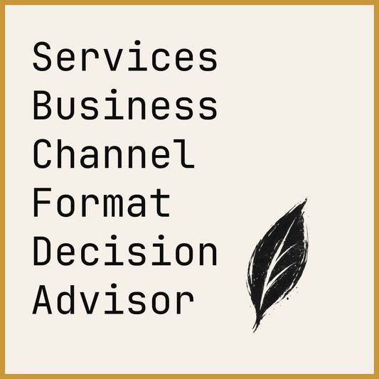 Services Business Channel Format Decision Advisor