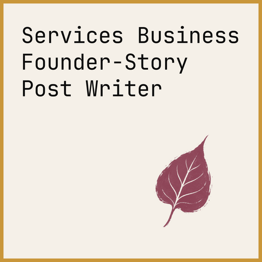 Services Business Founder-Story Post Writer