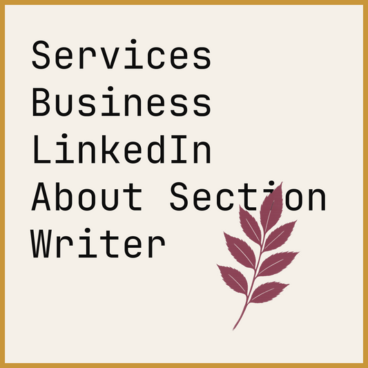Services Business LinkedIn About Section Writer