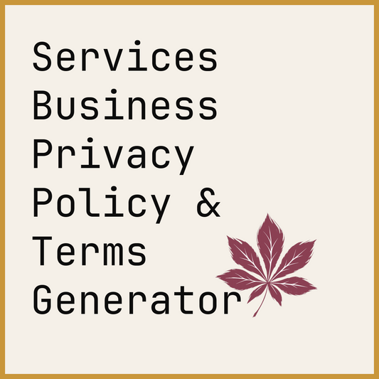 Services Business Privacy Policy & Terms Generator