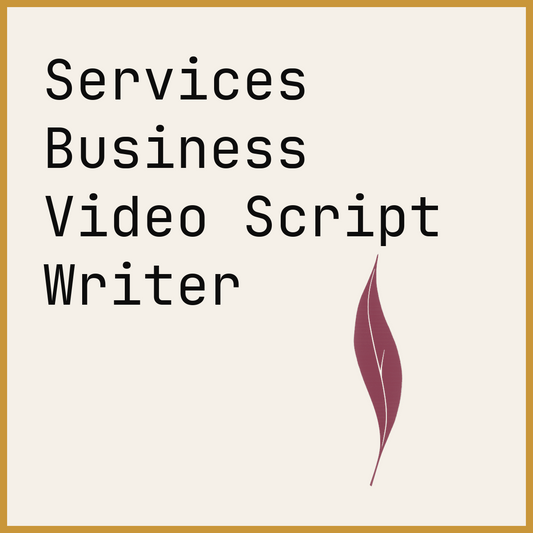 Services Business Video Script Writer