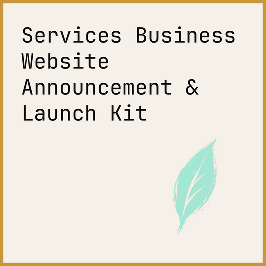 Services Business Website Announcement & Launch Kit