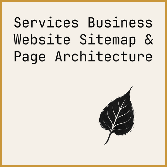 Services Business Website Sitemap & Page Architecture