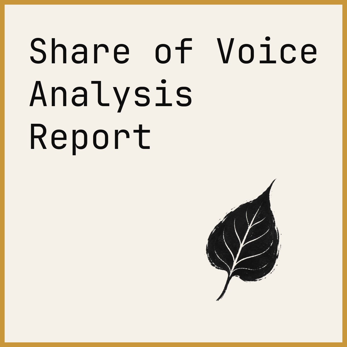 Share of Voice Analysis Report