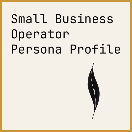 Small Business Operator Persona Profile