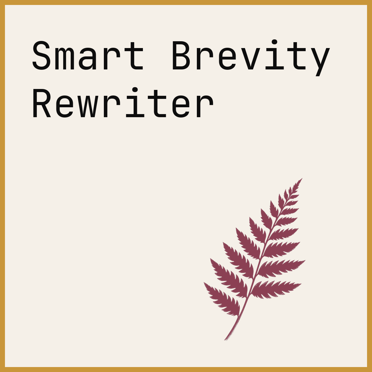 Smart Brevity Rewriter