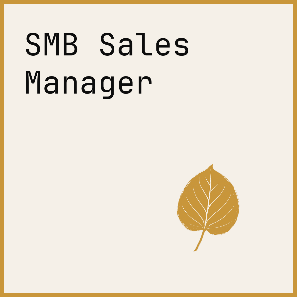 SMB Sales Manager