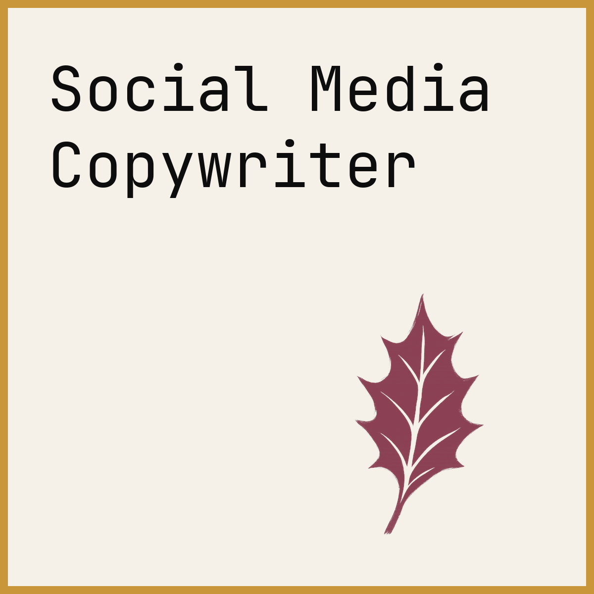 Social Media Copywriter