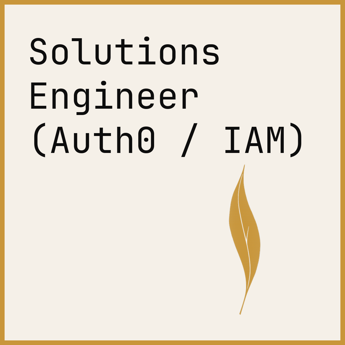 Solutions Engineer (Auth0 / IAM)