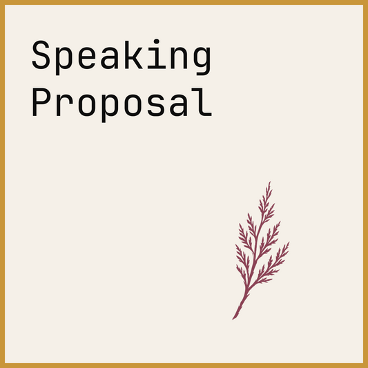 Speaking Proposal