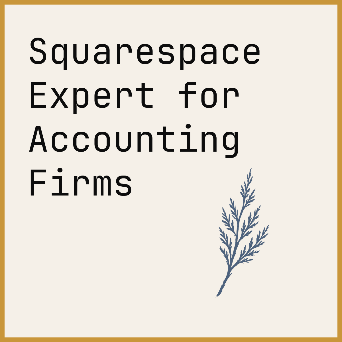 Squarespace Expert for Accounting Firms