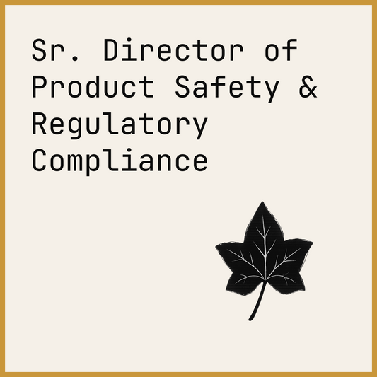 Sr. Director of Product Safety & Regulatory Compliance