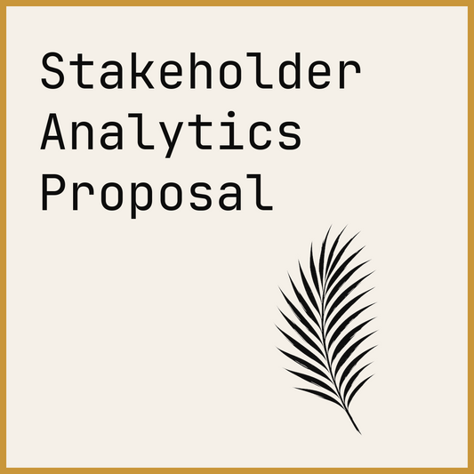 Stakeholder Analytics Proposal