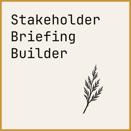 Stakeholder Briefing Builder
