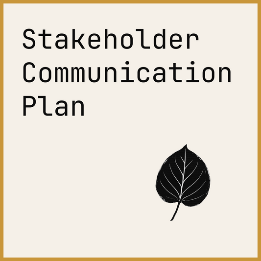 Stakeholder Communication Plan