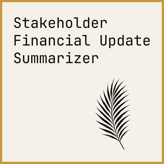 Stakeholder Financial Update Summarizer