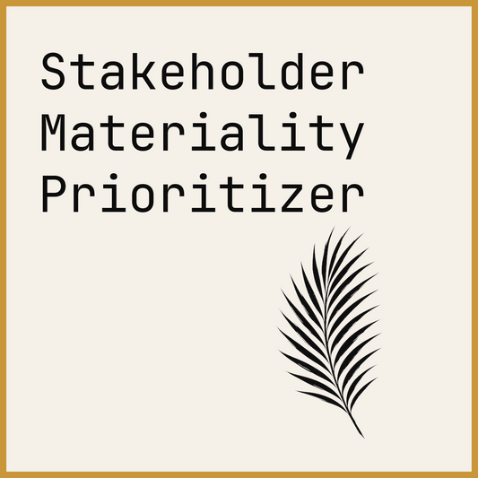 Stakeholder Materiality Prioritizer
