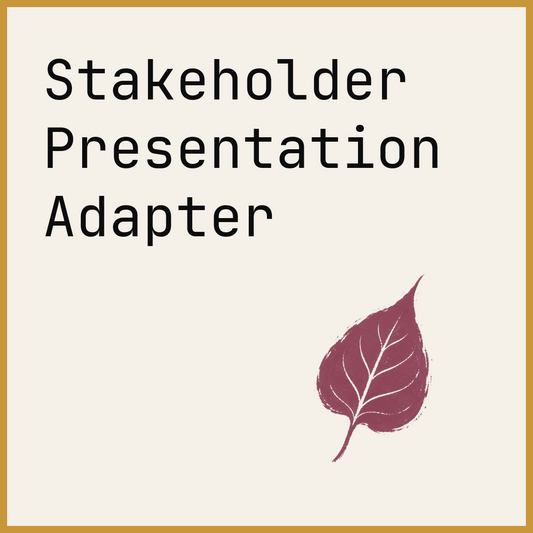 Stakeholder Presentation Adapter