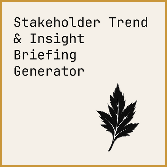 Stakeholder Trend & Insight Briefing Generator