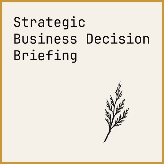 Strategic Business Decision Briefing