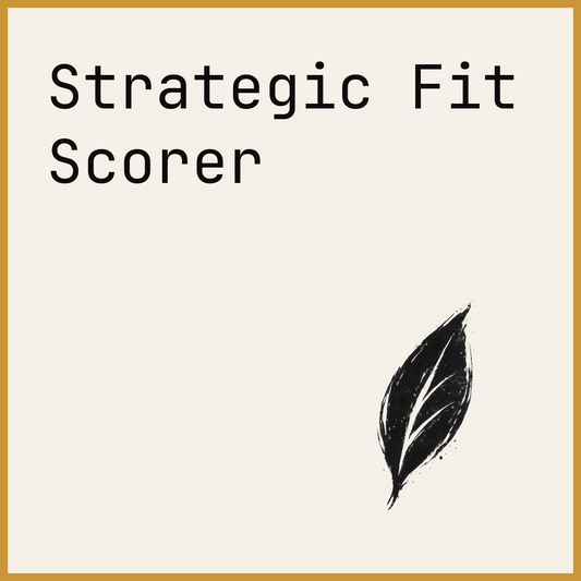 Strategic Fit Scorer