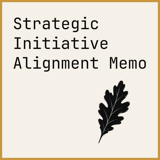 Strategic Initiative Alignment Memo