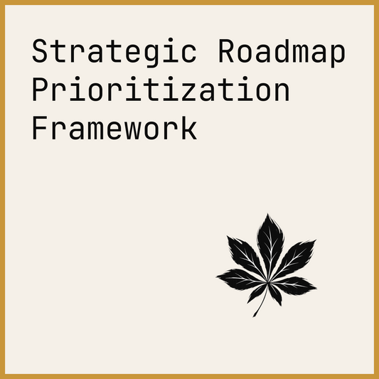 Strategic Roadmap Prioritization Framework