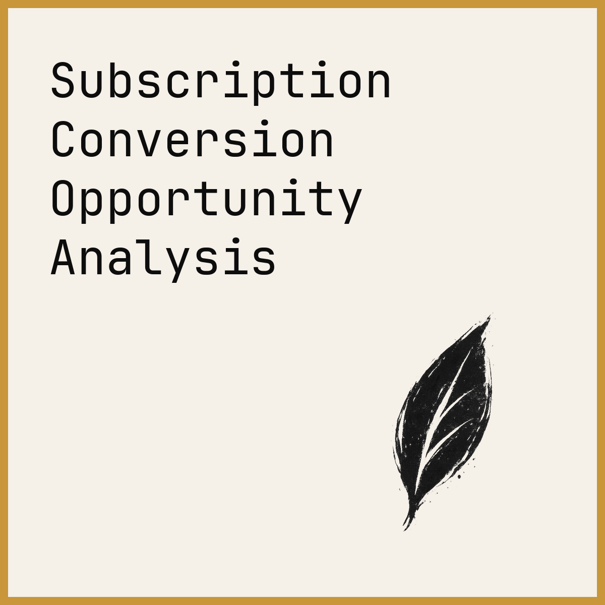 Subscription Conversion Opportunity Analysis