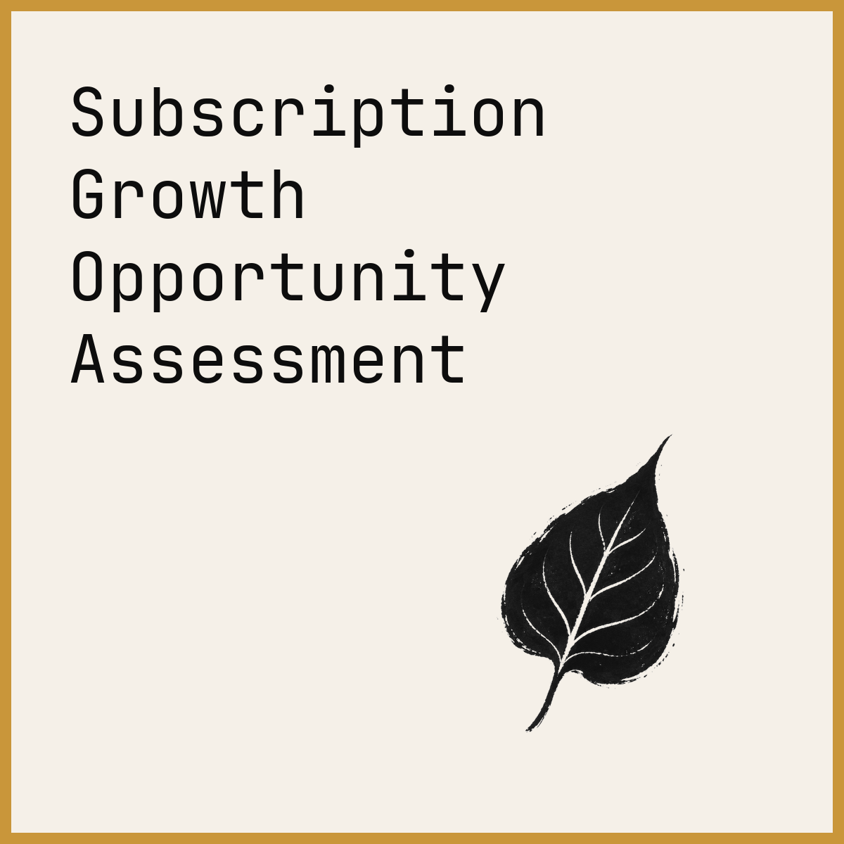 Subscription Growth Opportunity Assessment