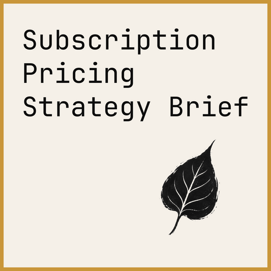 Subscription Pricing Strategy Brief