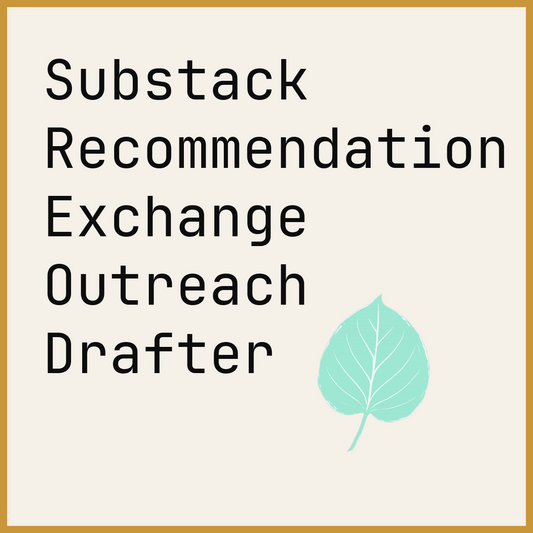 Substack Recommendation Exchange Outreach Drafter