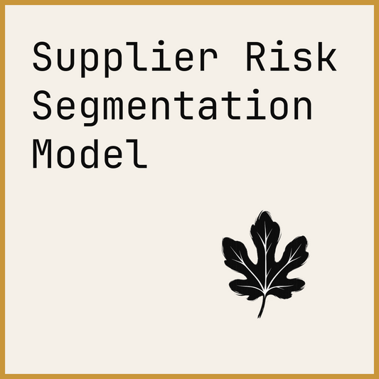 Supplier Risk Segmentation Model