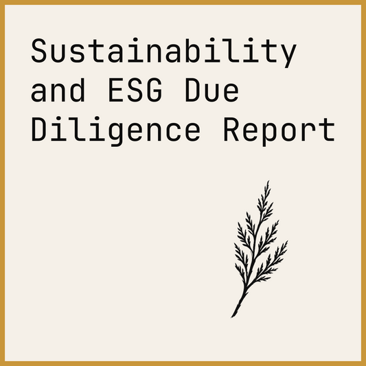 Sustainability and ESG Due Diligence Report