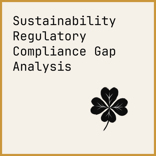 Sustainability Regulatory Compliance Gap Analysis