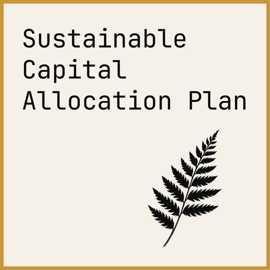 Sustainable Capital Allocation Plan