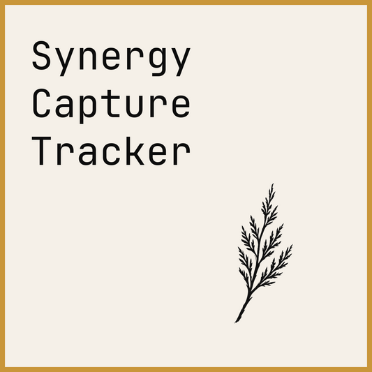 Synergy Capture Tracker