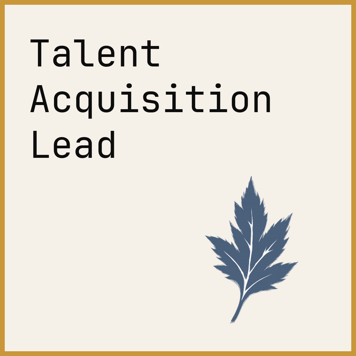 Talent Acquisition Lead