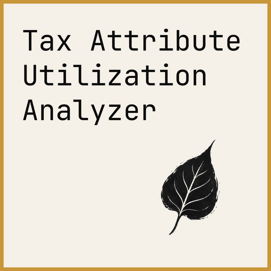 Tax Attribute Utilization Analyzer