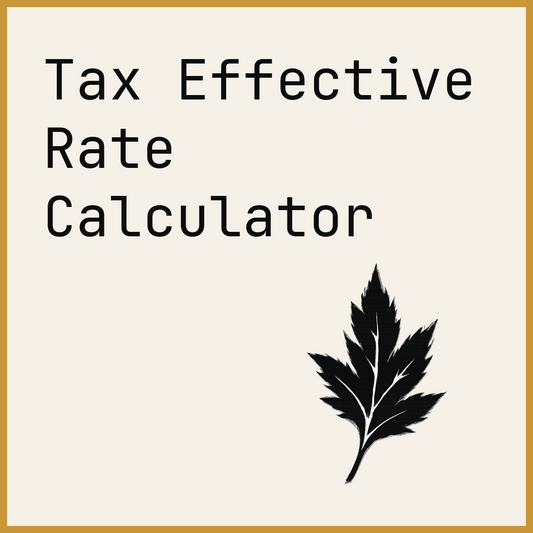 Tax Effective Rate Calculator