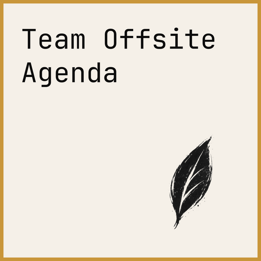 Team Offsite Agenda