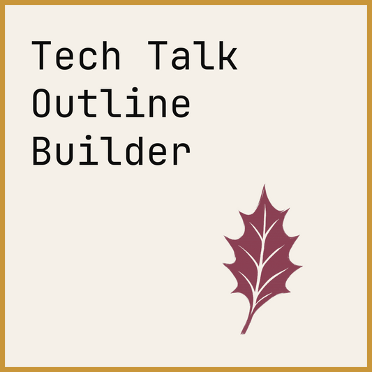 Tech Talk Outline Builder